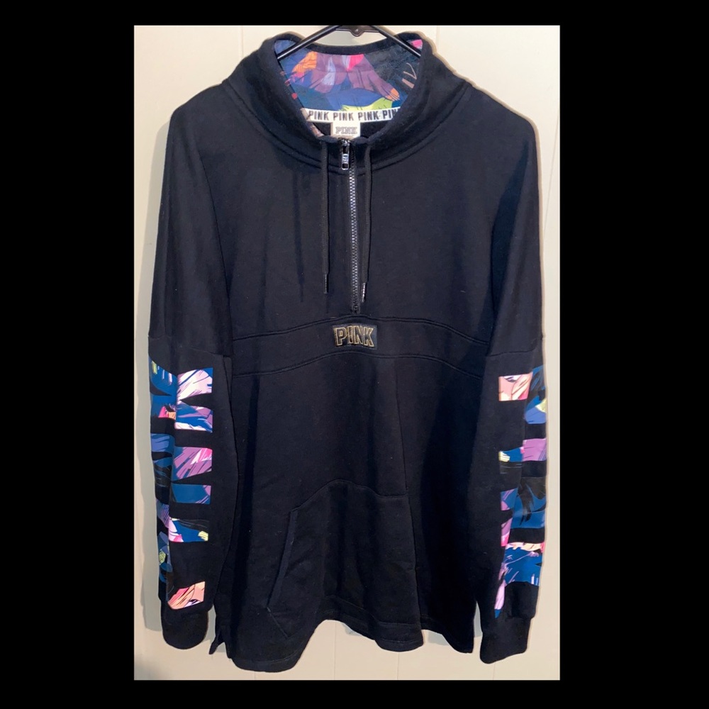 Pink Vs Tropical Half Zip 🌴